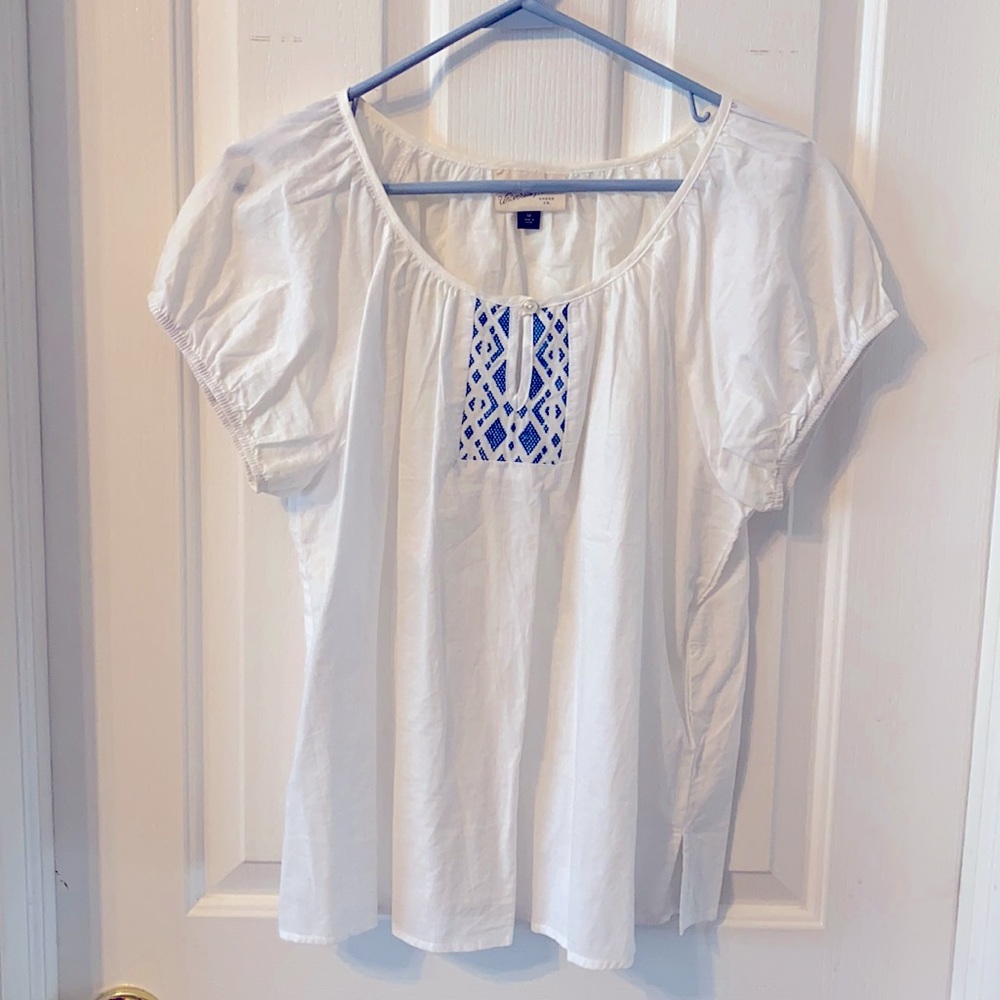 Universal Thread Keyhole Neck Blouse
